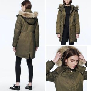 $495 ANDREW MARC THIOLA DOWN ANORAK JACKET COAT PARKA Size M